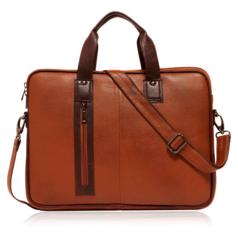 16-Inch Croco Leather Laptop Messenger Bag – Fits 15.5-Inch Laptops, 3 Spacious Compartments.