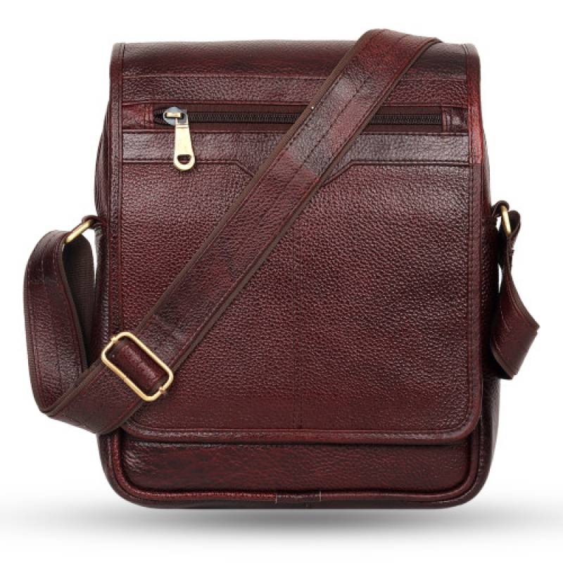 Leather Sling Bag Crosby body bag comfortable with ipad , tab