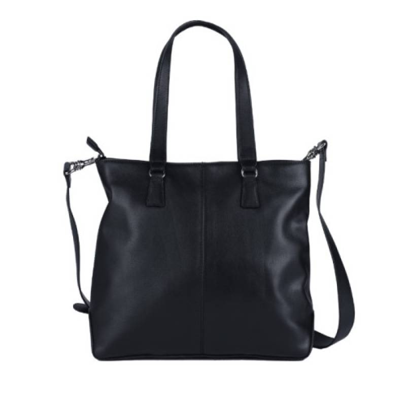 Fernweh Women's Handbag – Luxurious Nappa Leather Tote/Crossbody Bag in Classic Black