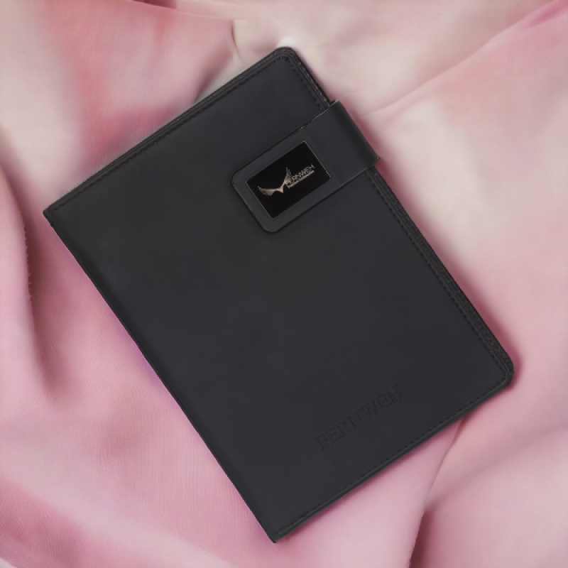 Black colour note book costomice design