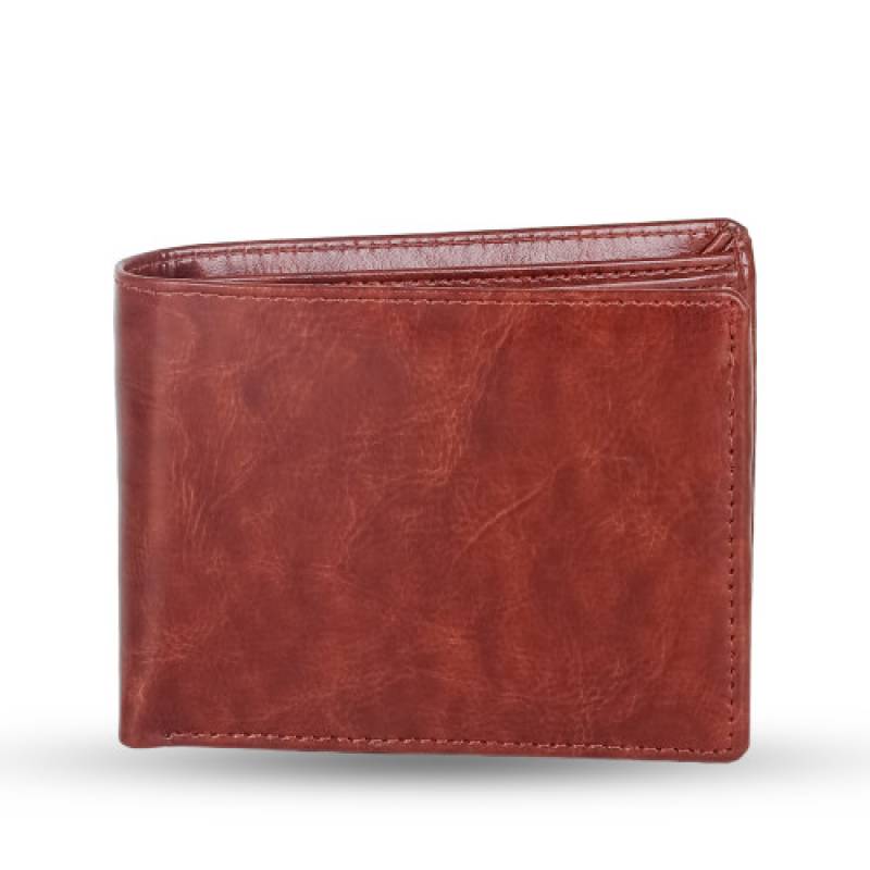Mens' bifold wallet with 5 card slots & a coin pocket Ten colour Rexine