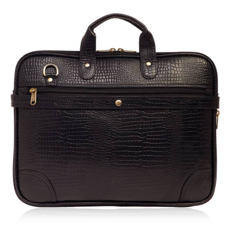 FERNWEH Best Laptop Messenger Bag Satchel for Men and Women Crossbody 15.6 Inches Laptop Bag Men's Black Genuine Leather Briefcase