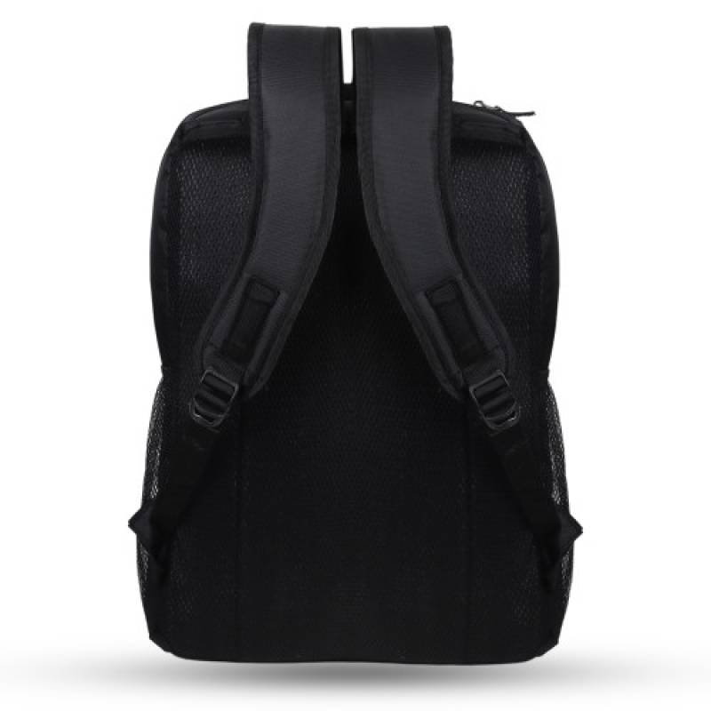 FERNWEH 18 Inch Backpack with 16 Inch Laptop Compartment, 3 Compartments, Trolley Strap, Black and Blue