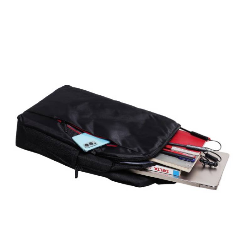 FERNWEH Black Backpack, 3 Compartments, 13-17 inch Laptop Compartment, 18 x 12 inch