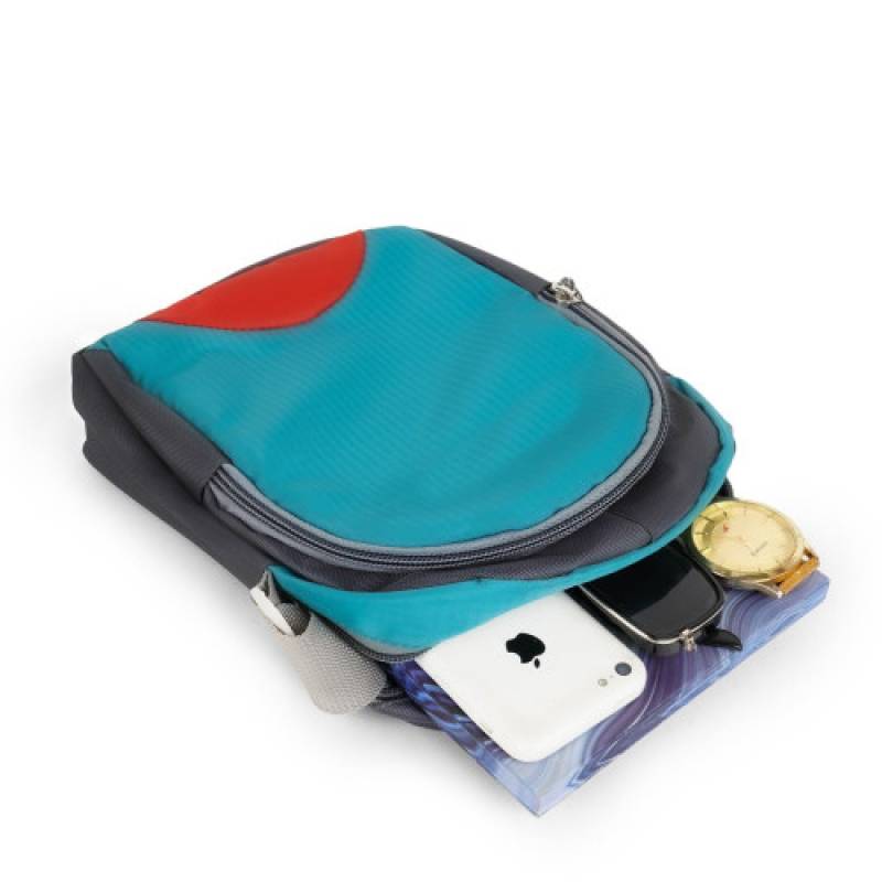 Fernweh Sling Bag blue and gray