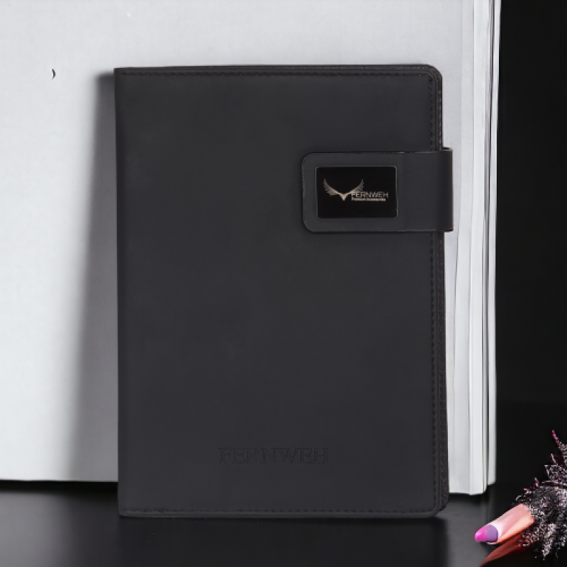 Black colour note book costomice design