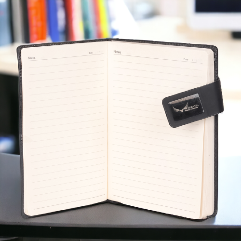 Black colour note book costomice design