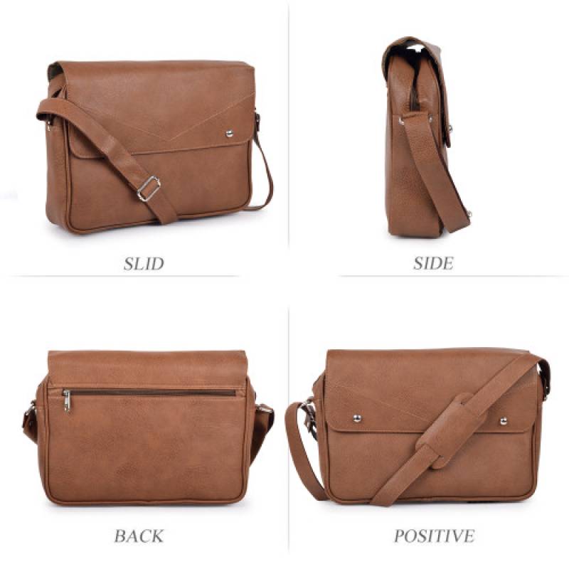 Fernweh "15.5-Inch Raxin Laptop Messenger Bag with 3 Compartments